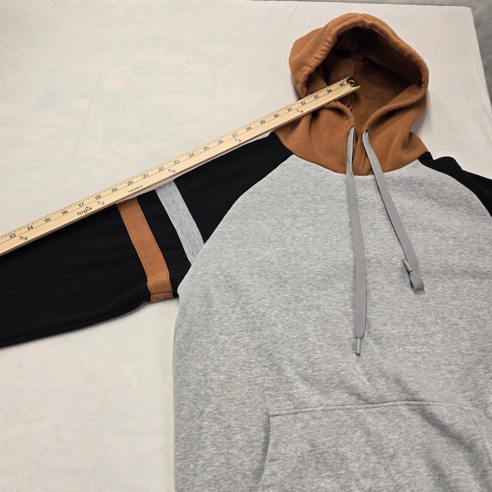 Denim & Flower Ricky Singh Colorblock Hoodie Sweatshirt Mens M‎ - Picture 7 of 11